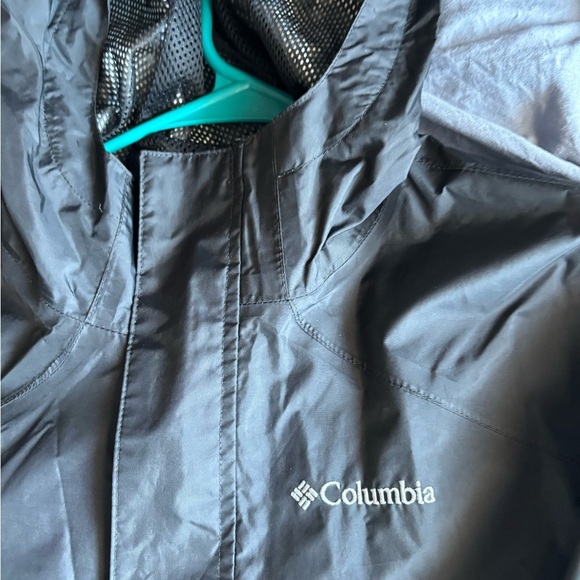 Black Columbia Windbreaker Jacket Omni-shield Size 14/16 Zip Up XL - Picture 7 of 16